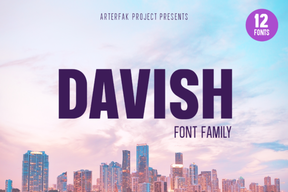 Davish Family: The Minimalist Sans Serif for Modern Design