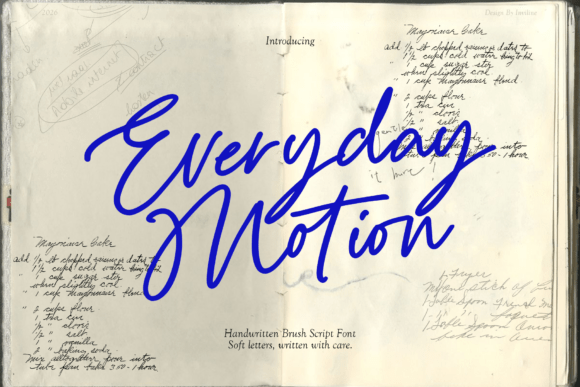 Everyday Motion: The Authentic Handwritten Script