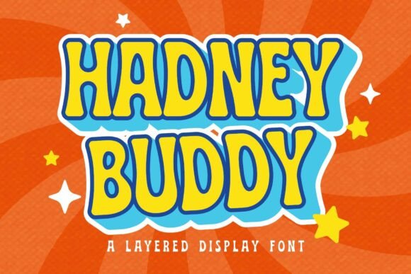 Hadney Buddy: The Retro Display Font for Modern Projects