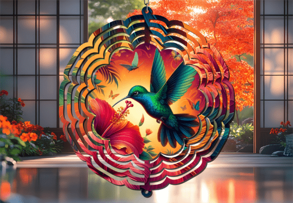 Hummingbird Hibiscus Red Wind Spinner: A Designer's Guide