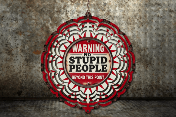Mastering Visual Impact: The Warning Wind Spinner Design