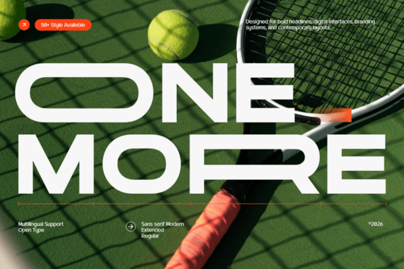 One More: A Modern Sans Serif for Clear Communication