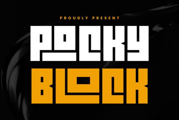 Pocky Block: A Modern Typeface for Bold Projects