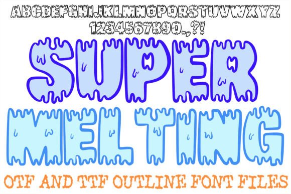 Super Melting: A Font That Captures the Vibe of Summer